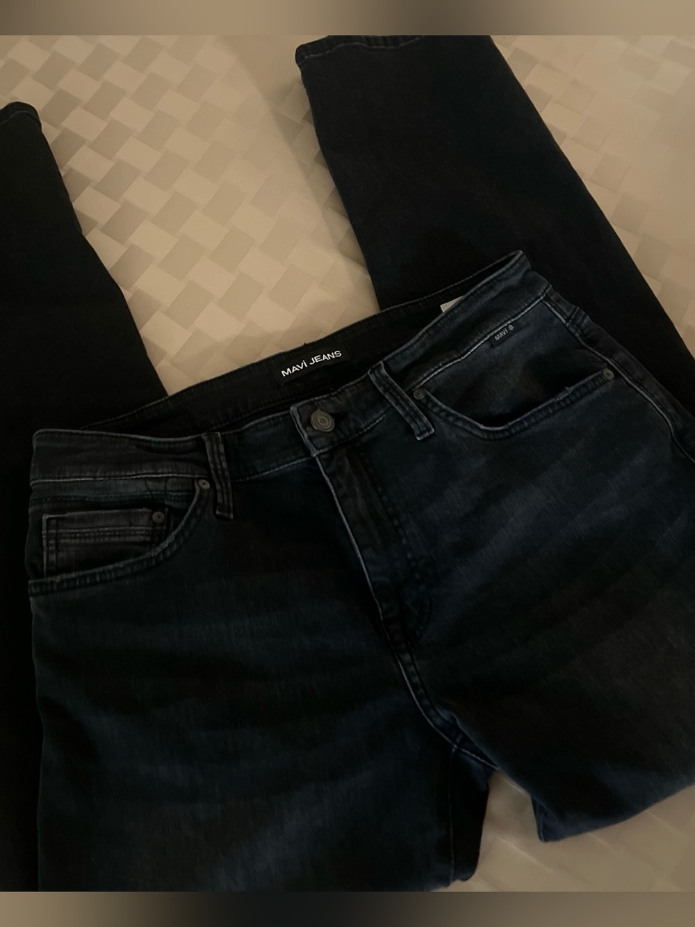 Mavi Men's Zach Straight Leg Jeans in Black 33 X 32